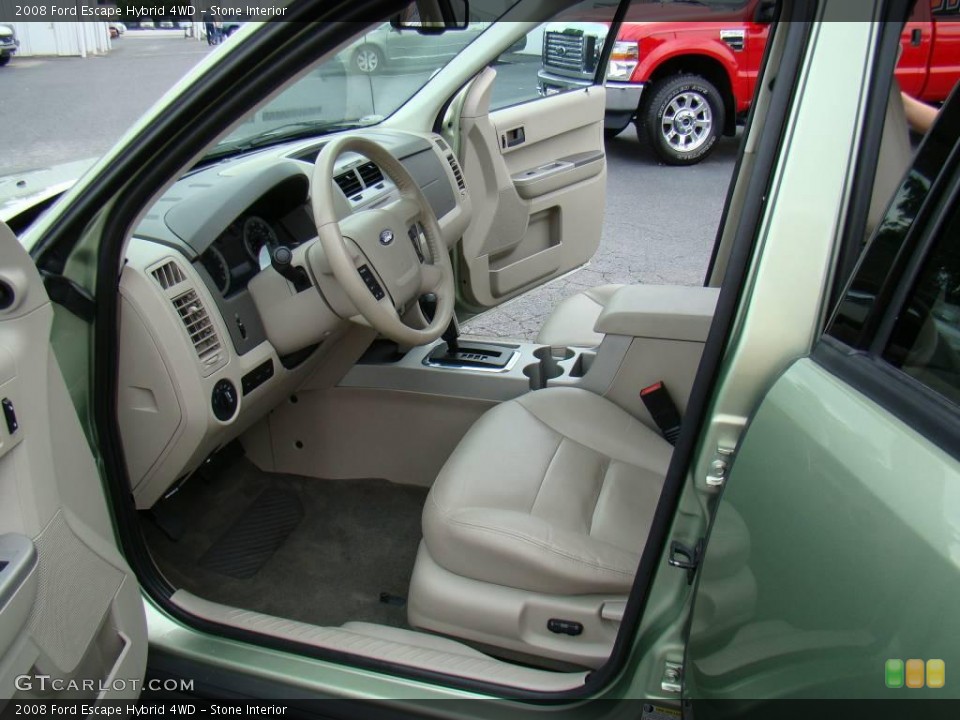 Stone Interior Front Seat for the 2008 Ford Escape Hybrid 4WD #17011387