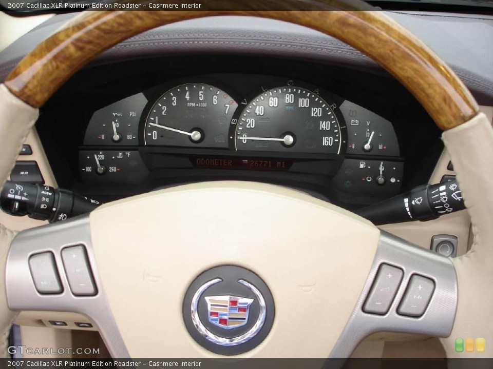 Cashmere Interior Gauges for the 2007 Cadillac XLR Platinum Edition Roadster #17056925