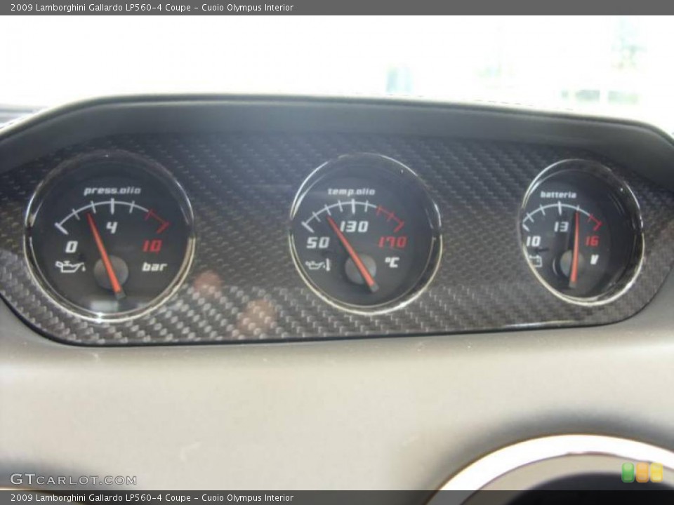 Cuoio Olympus Interior Gauges for the 2009 Lamborghini Gallardo LP560-4 Coupe #17063247
