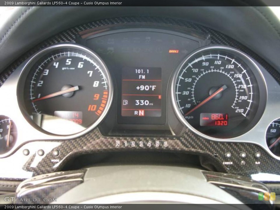 Cuoio Olympus Interior Gauges for the 2009 Lamborghini Gallardo LP560-4 Coupe #17063255