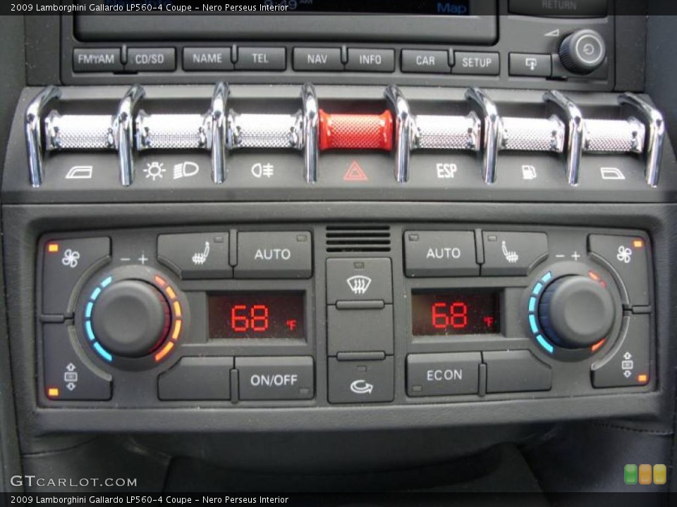 Nero Perseus Interior Controls for the 2009 Lamborghini Gallardo LP560-4 Coupe #17135083