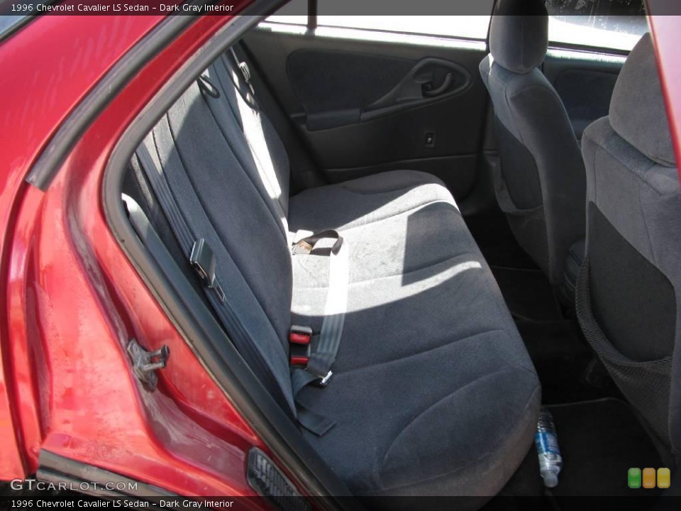Dark Gray Interior Rear Seat for the 1996 Chevrolet Cavalier LS Sedan #17274634