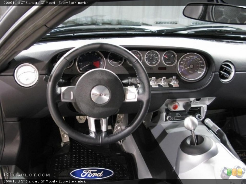 Ebony Black Interior Dashboard for the 2006 Ford GT  #17283690