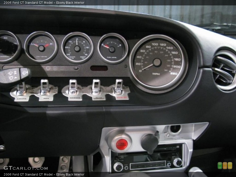 Ebony Black Interior Gauges for the 2006 Ford GT  #17283698