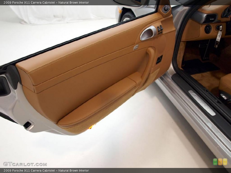 Natural Brown Interior Door Panel for the 2009 Porsche 911 Carrera Cabriolet #17438021