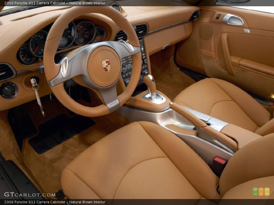 Natural Brown Interior Photo for the 2009 Porsche 911 Carrera Cabriolet #17438029