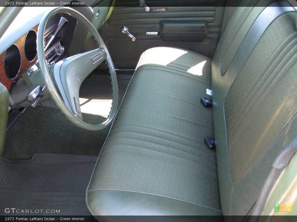 Green Interior Photo for the 1972 Pontiac LeMans Sedan #17440554