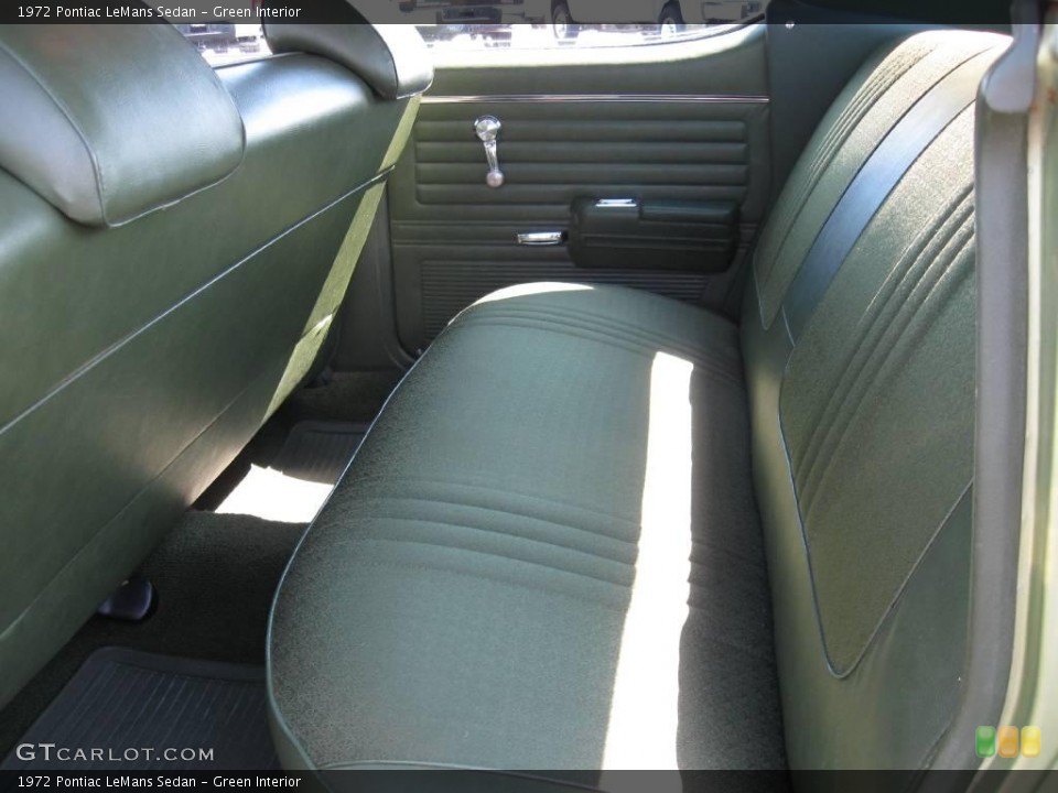 Green Interior Rear Seat for the 1972 Pontiac LeMans Sedan #17440566