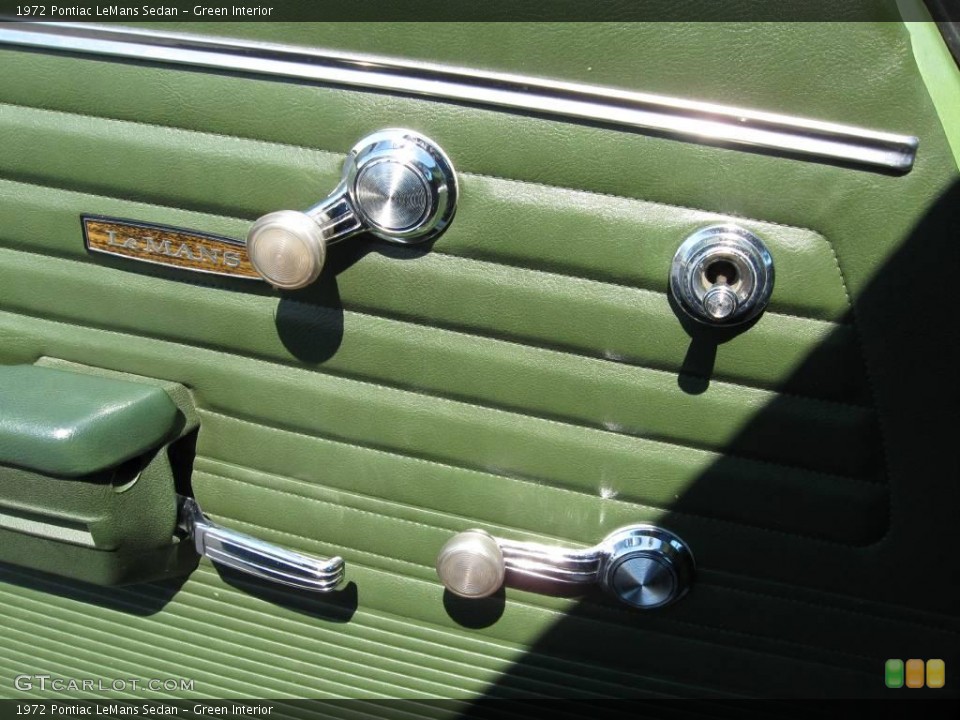Green Interior Door Panel for the 1972 Pontiac LeMans Sedan #17440590