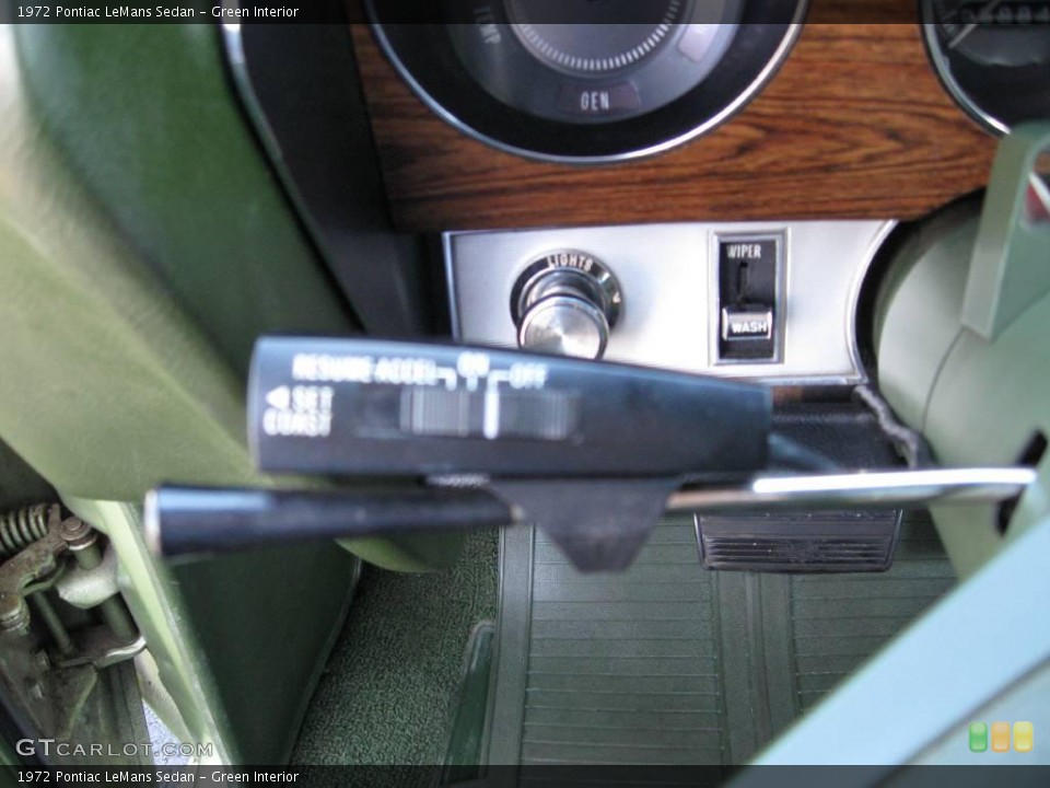 Green Interior Controls for the 1972 Pontiac LeMans Sedan #17440602