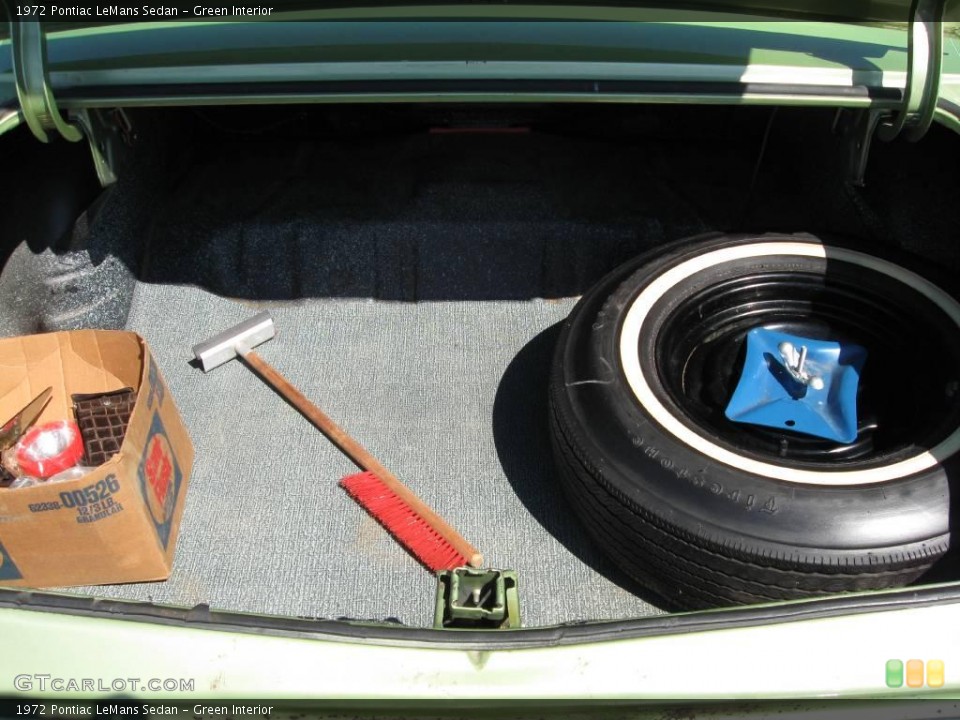 Green Interior Trunk for the 1972 Pontiac LeMans Sedan #17440626