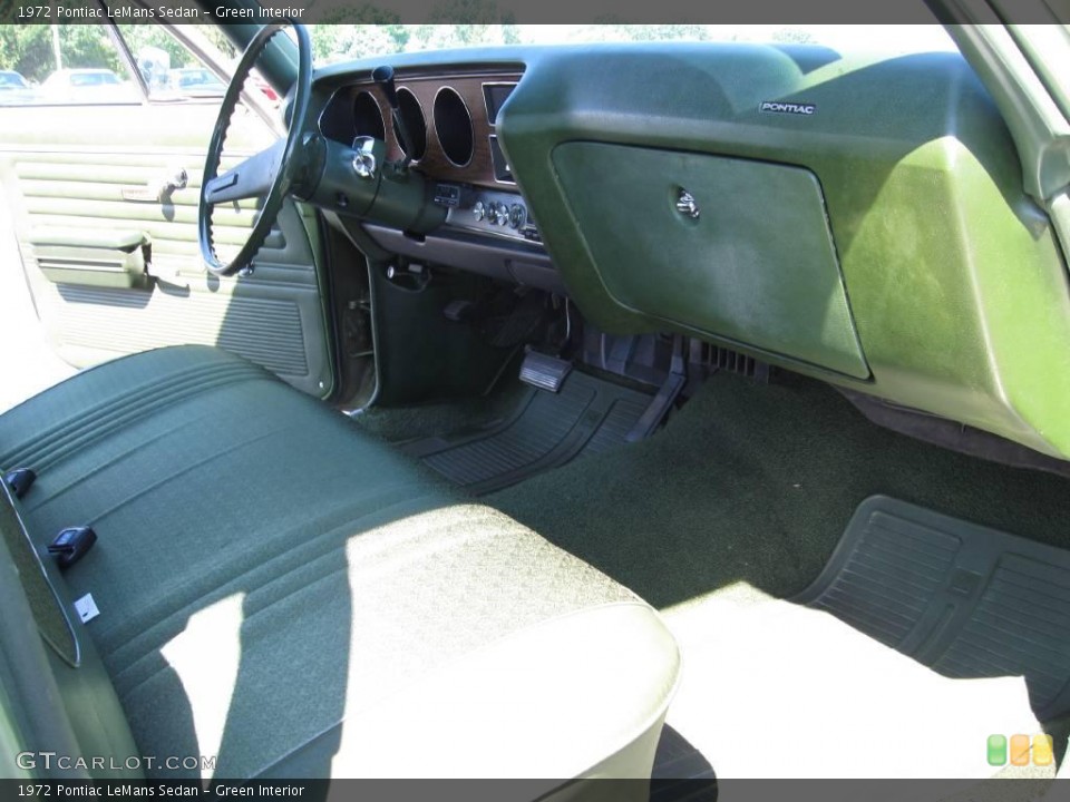 Green Interior Dashboard for the 1972 Pontiac LeMans Sedan #17440634