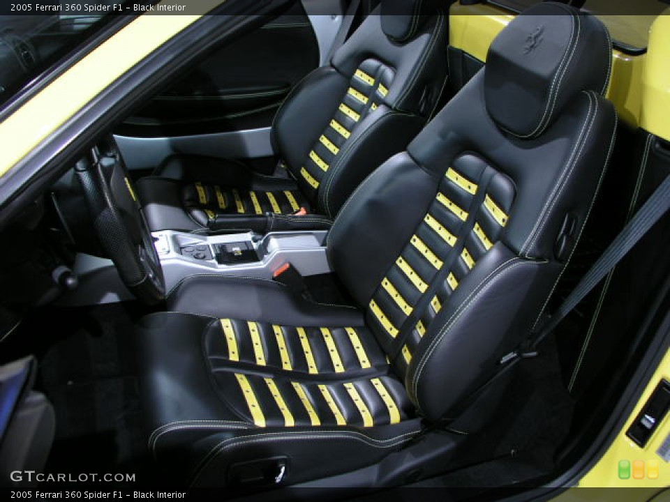 Black Interior Photo for the 2005 Ferrari 360 Spider F1 #175331