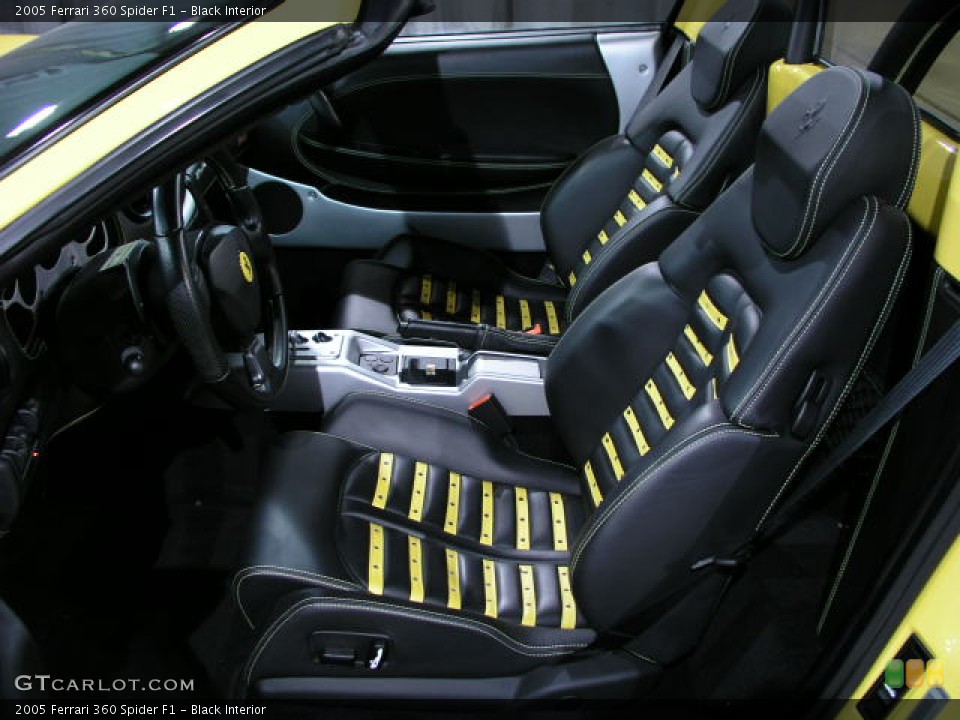 Black Interior Photo for the 2005 Ferrari 360 Spider F1 #175338