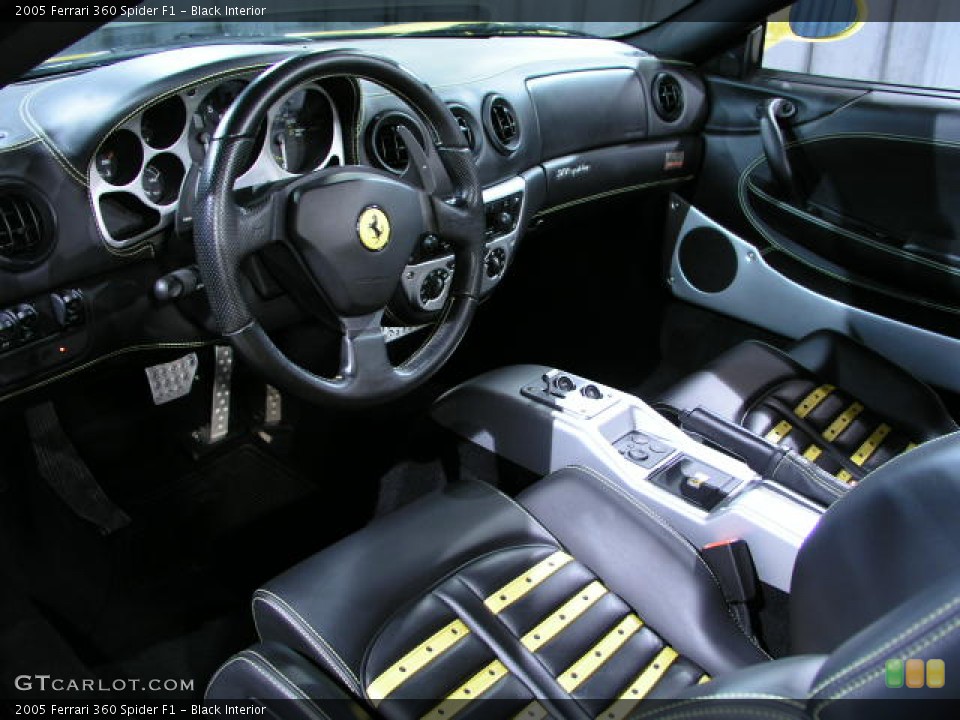 Black Interior Prime Interior for the 2005 Ferrari 360 Spider F1 #175345