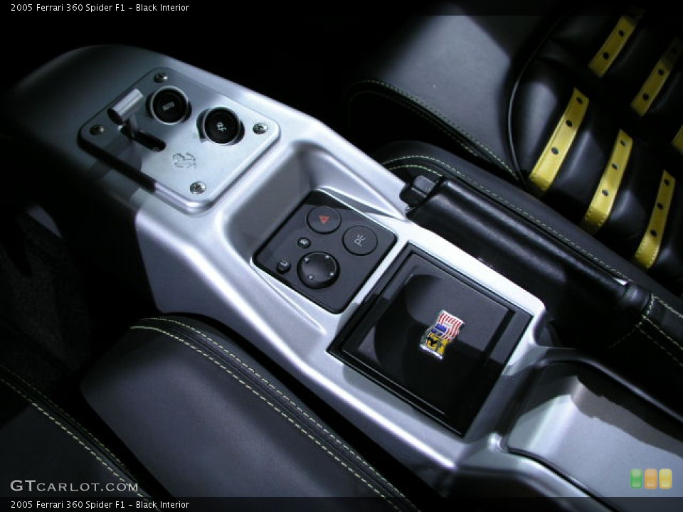 Black Interior Controls for the 2005 Ferrari 360 Spider F1 #175366