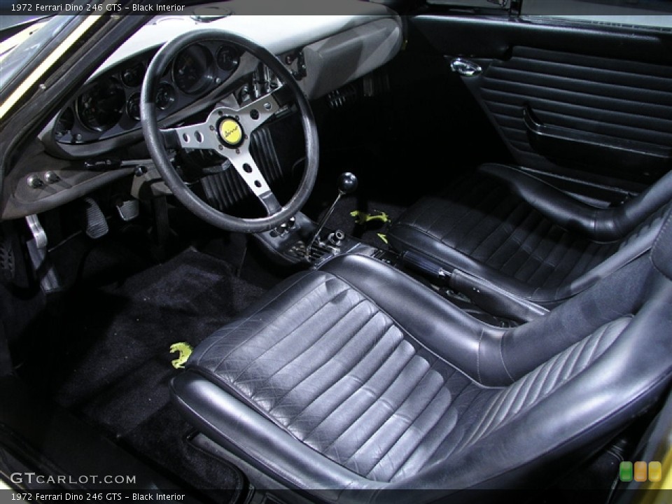 Black Interior Prime Interior for the 1972 Ferrari Dino 246 GTS #175618