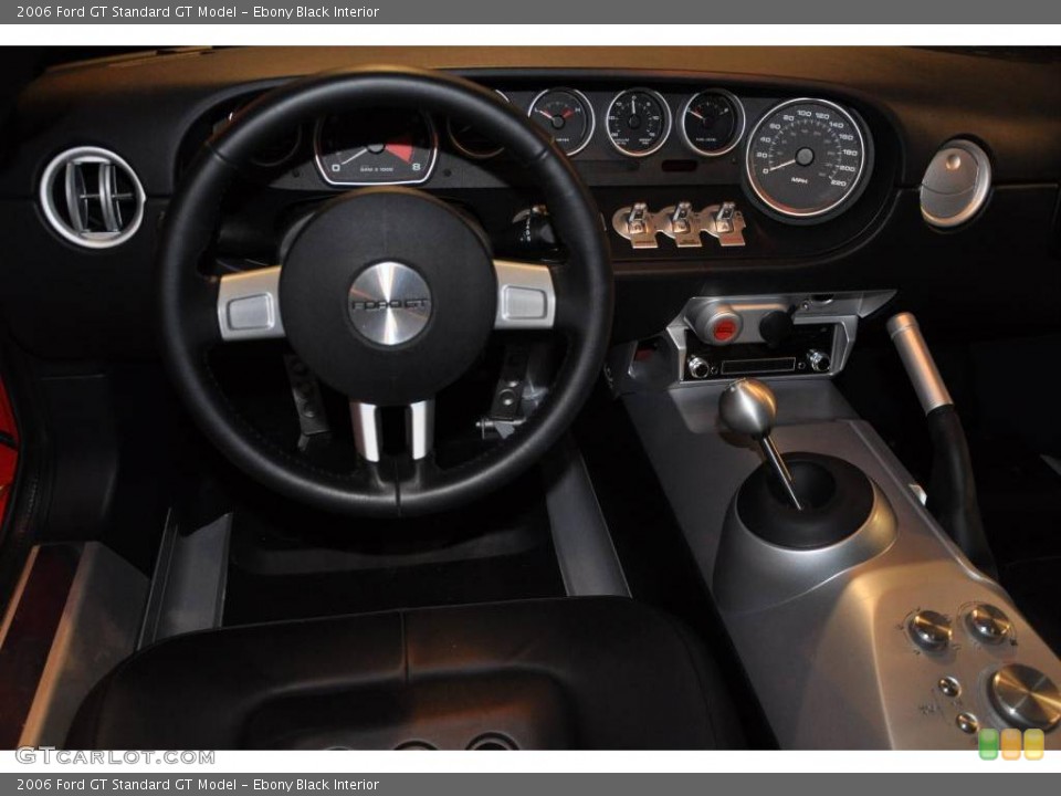 Ebony Black Interior Dashboard for the 2006 Ford GT  #17639315