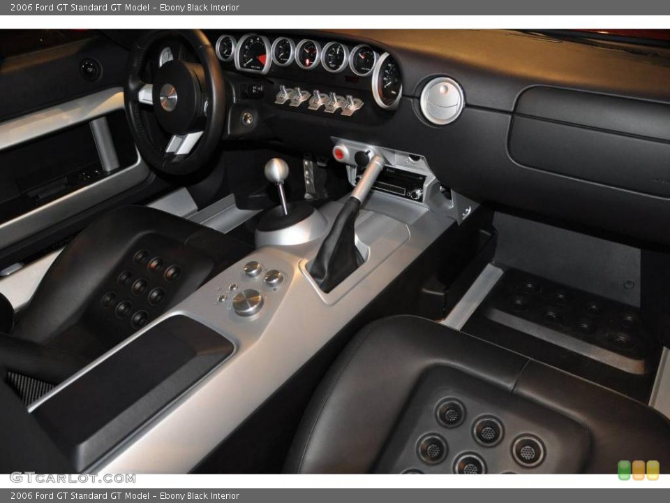Ebony Black Interior Dashboard for the 2006 Ford GT  #17639367