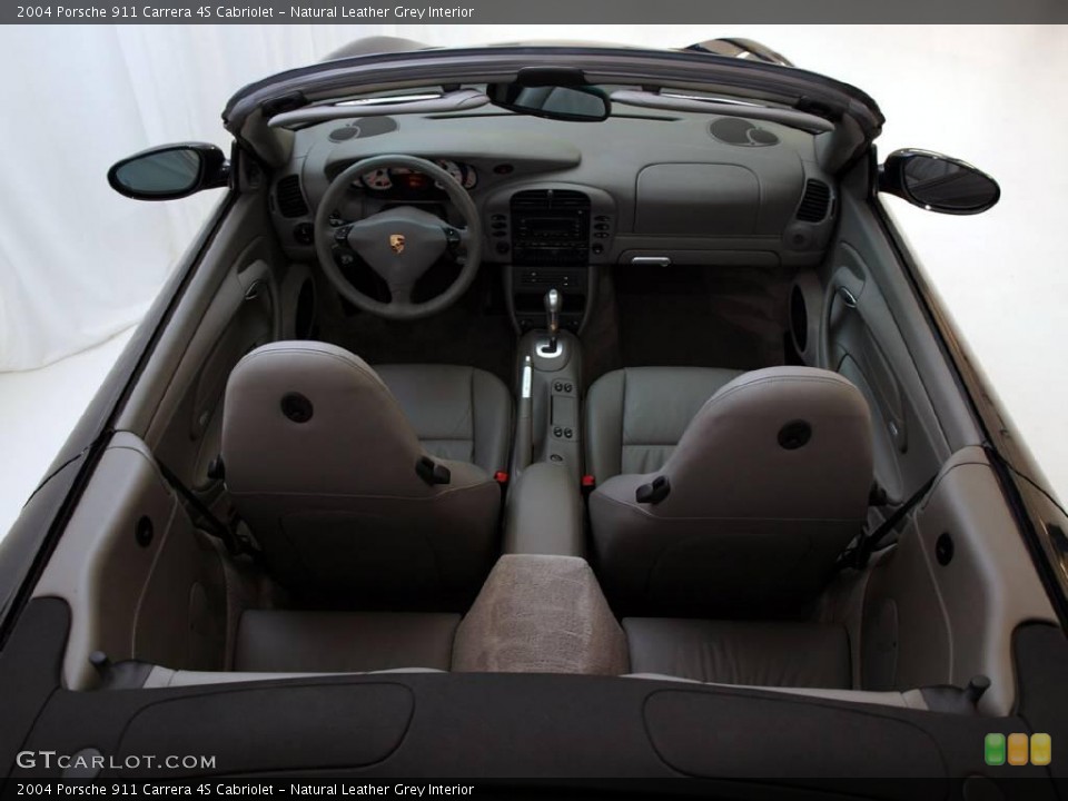 Natural Leather Grey Interior Photo for the 2004 Porsche 911 Carrera 4S Cabriolet #17649058