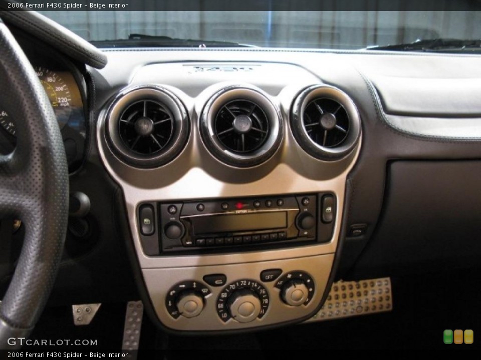 Beige Interior Controls for the 2006 Ferrari F430 Spider #17654275