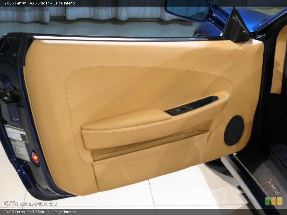 Beige Interior Door Panel for the 2006 Ferrari F430 Spider #17654295