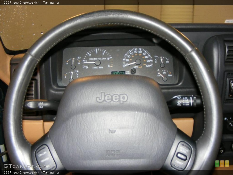 Tan Interior Steering Wheel for the 1997 Jeep Cherokee 4x4 #17710996
