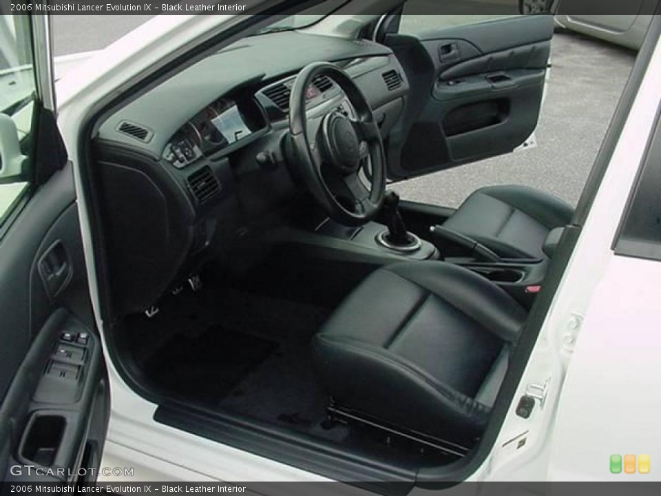 Black Leather Interior Photo for the 2006 Mitsubishi Lancer Evolution IX #17775220