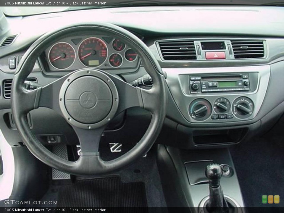 Black Leather Interior Dashboard For The 2006 Mitsubishi