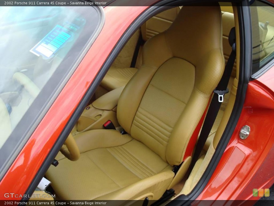 Savanna Beige Interior Front Seat for the 2002 Porsche 911 Carrera 4S Coupe #17778584