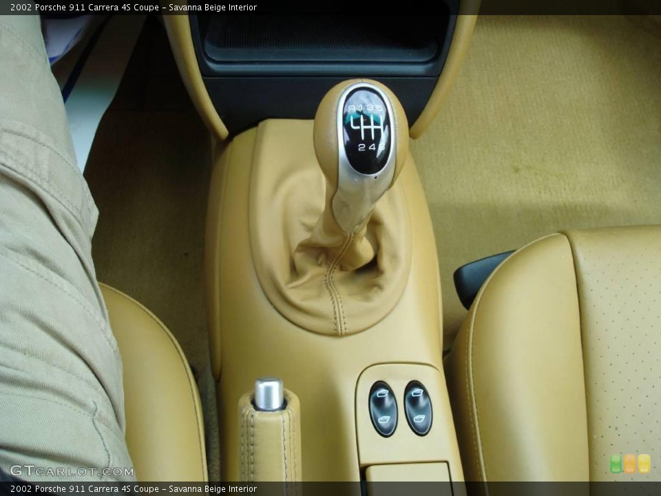 Savanna Beige Interior Transmission for the 2002 Porsche 911 Carrera 4S Coupe #17779100