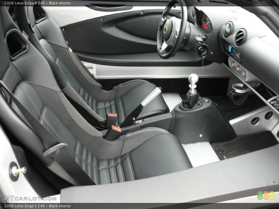Black Interior Photo for the 2008 Lotus Exige S 240 #1784976