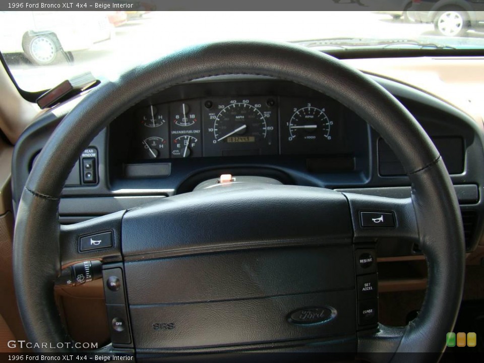 Beige Interior Steering Wheel for the 1996 Ford Bronco XLT 4x4 #17984548