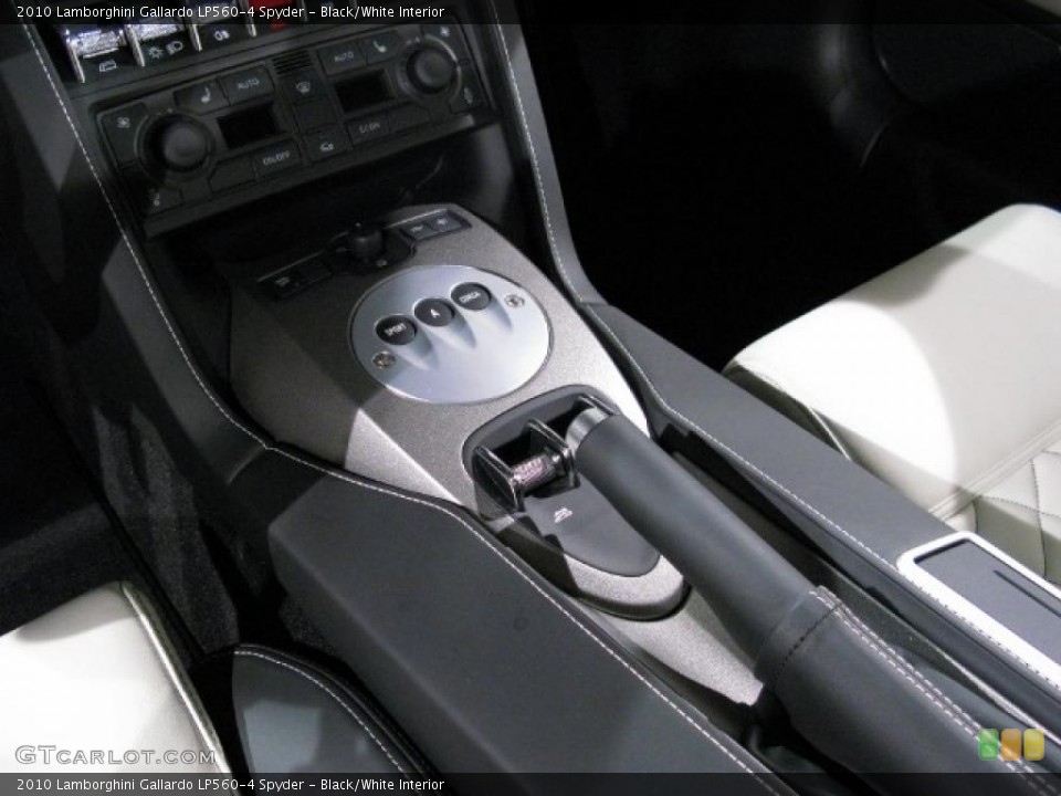 Black/White Interior Transmission for the 2010 Lamborghini Gallardo LP560-4 Spyder #17993028