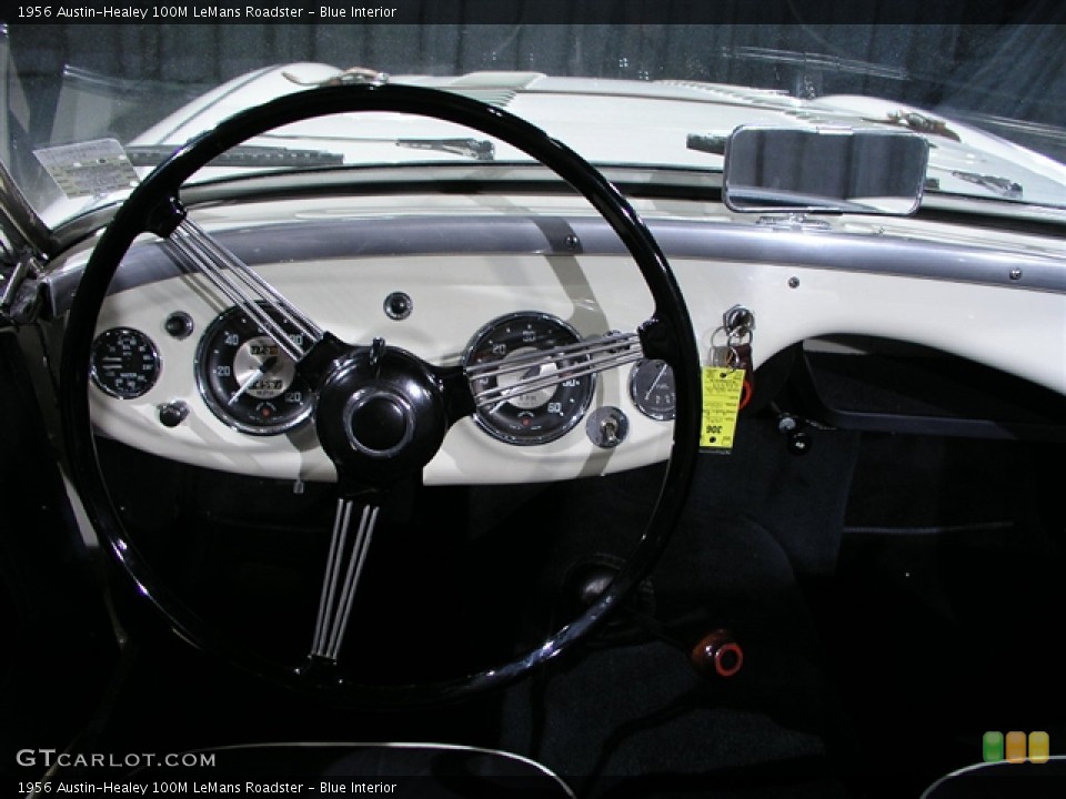 Blue Interior Steering Wheel for the 1956 Austin-Healey 100M LeMans Roadster #180121