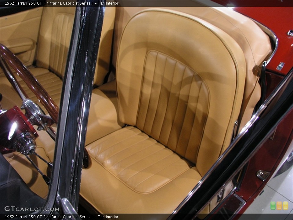 Tan Interior Photo for the 1962 Ferrari 250 GT Pininfarina Cabriolet Series II #180253
