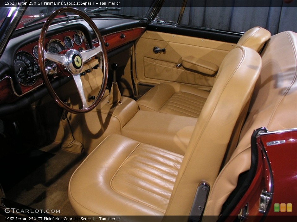 Tan Interior Prime Interior for the 1962 Ferrari 250 GT Pininfarina Cabriolet Series II #180260