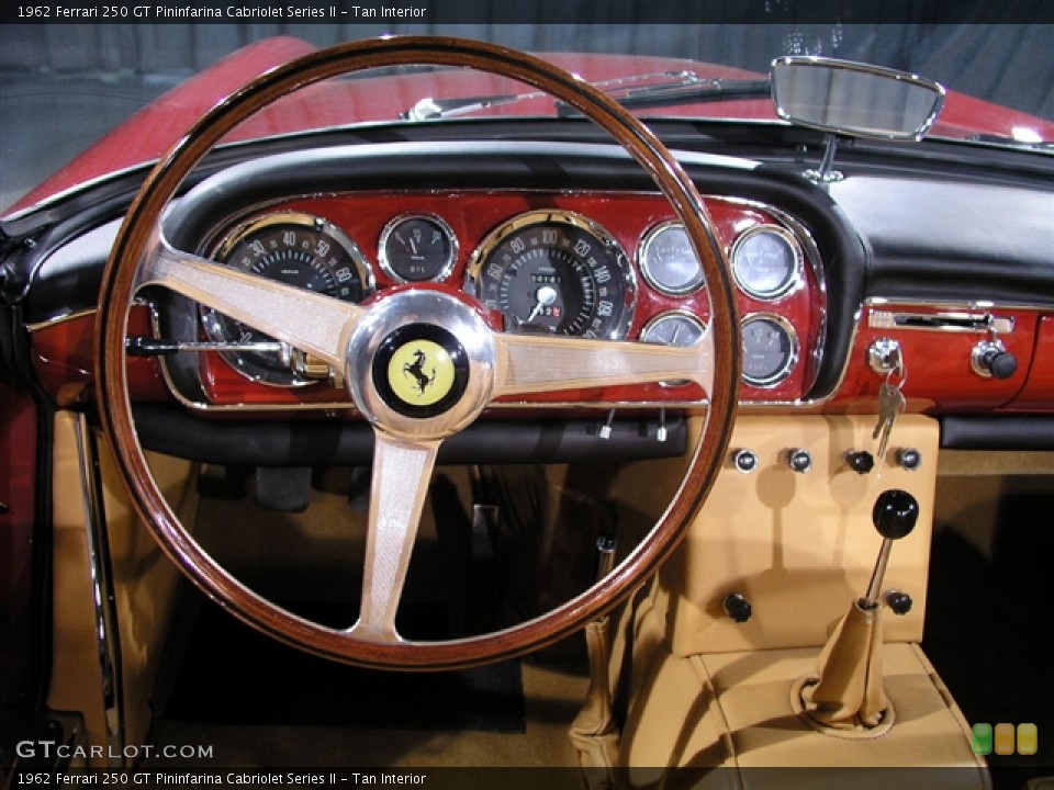 Tan Interior Steering Wheel for the 1962 Ferrari 250 GT Pininfarina Cabriolet Series II #180267