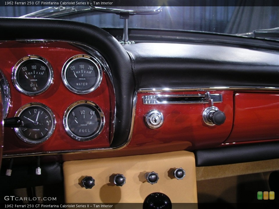 Tan Interior Controls for the 1962 Ferrari 250 GT Pininfarina Cabriolet Series II #180274