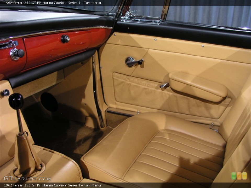 Tan Interior Photo for the 1962 Ferrari 250 GT Pininfarina Cabriolet Series II #180295