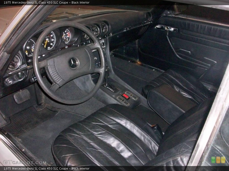 Black Interior Photo for the 1975 Mercedes-Benz SL Class 450 SLC Coupe #18062406