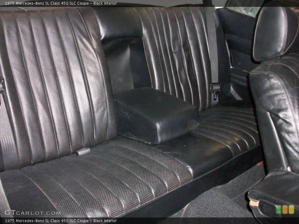Black Interior Rear Seat for the 1975 Mercedes-Benz SL Class 450 SLC Coupe #18062462