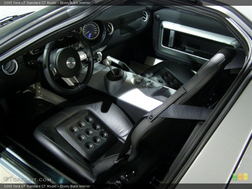 Ebony Black Interior Prime Interior for the 2005 Ford GT  #181633