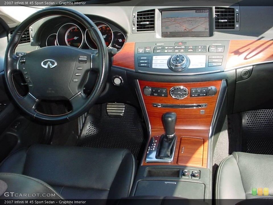 Graphite Interior Dashboard for the 2007 Infiniti M 45 Sport Sedan #18192571