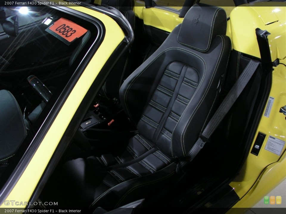 Black Interior Photo for the 2007 Ferrari F430 Spider F1 #182171