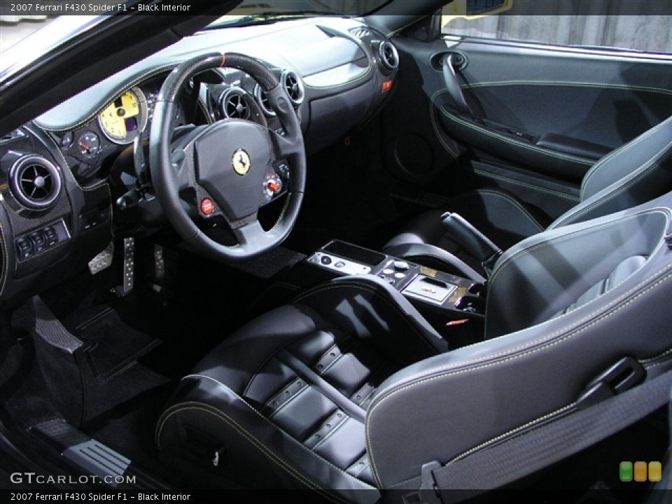 Black Interior Photo for the 2007 Ferrari F430 Spider F1 #182178