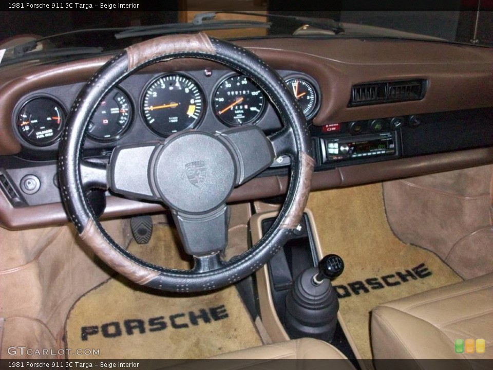 Beige Interior Dashboard for the 1981 Porsche 911 SC Targa #18312921