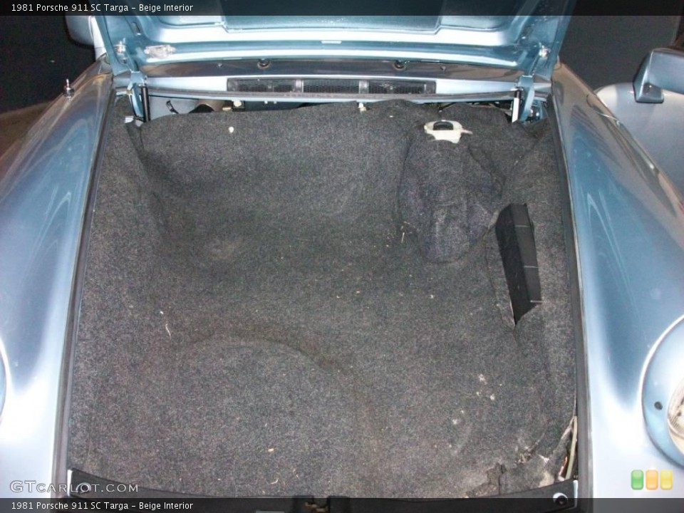 Beige Interior Trunk for the 1981 Porsche 911 SC Targa #18312957
