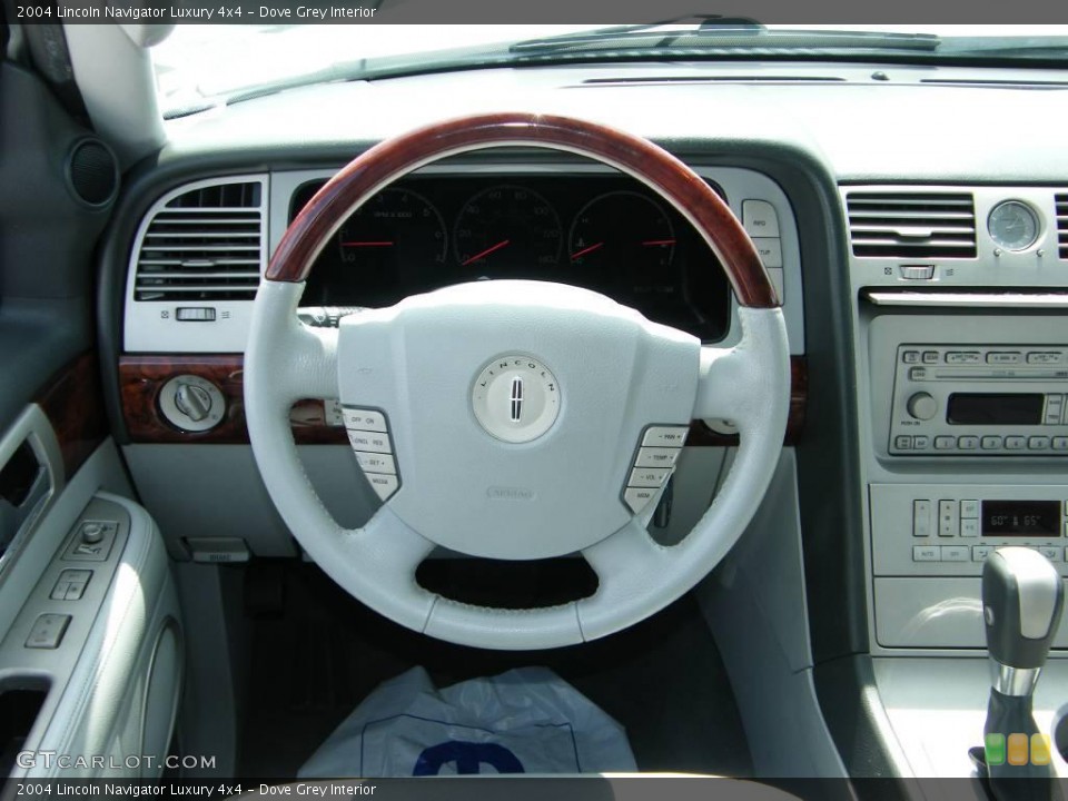 Dove Grey Interior Steering Wheel for the 2004 Lincoln Navigator Luxury 4x4 #18471811