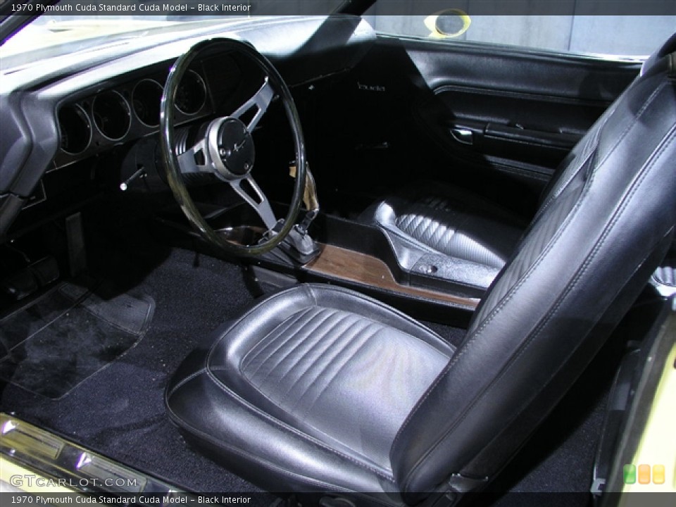 Black Interior Photo for the 1970 Plymouth Cuda  #186850